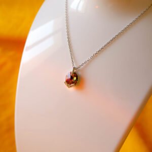 Crystal Necklace Aurora Borealis Necklace