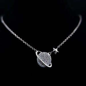 Celestial Orbit Necklace | 925 Sterling Silver | Kasi Jewels