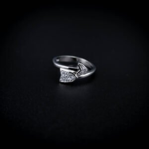 Arrow Heart Silver Zircon Ring | 925 Sterling Silver | Kasi Jewels | for Girls Women Gifts Friends Party