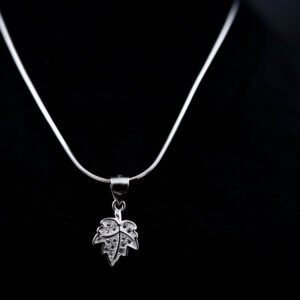 Maple Leaf Shine Pendant | 925 Sterling Silver | Kasi Jewels | for Girls Women Gifts Friends Party