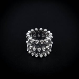 Silver Beaded Lattice Ring cum Bracelet | 925 Sterling Silver | Kasi Jewels | for Girls Women Gifts Friends Party (Copy)