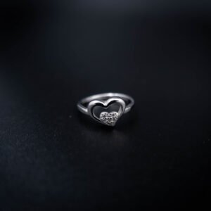 Kasi Product-7 Double Heart Ring | 925 Sterling Silver | Kasi Jewels | for Girls Women Gifts Friends Party
